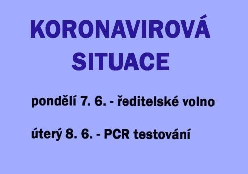 KORONAVIROVÁ SITUACE VE ŠKOLE